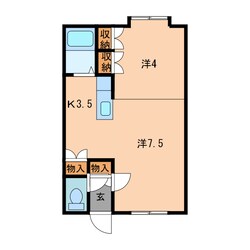 アティック新町の物件間取画像